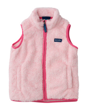 Load image into Gallery viewer, Two Toned Cherry Blossom Sherpa Vest
