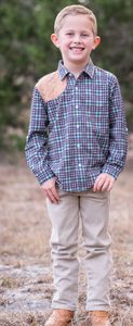 Fall Plaid Long Sleeve Shirt