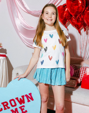 Load image into Gallery viewer, Multi White Heart Tee
