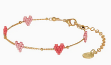 Load image into Gallery viewer, Heartsy Gold Plated Chain Adjustable Bracelet
