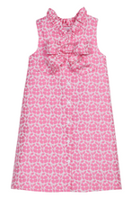Load image into Gallery viewer, Pink Floral Jacquard Elizabeth Dress
