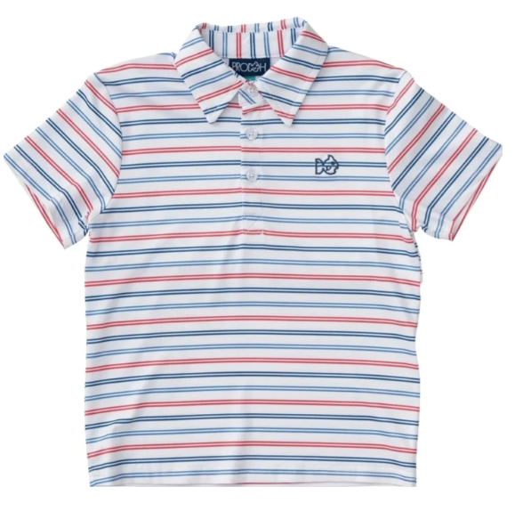 USA Stripe Pro Performance Polo