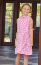 Load image into Gallery viewer, Pink Floral Jacquard Elizabeth Dress
