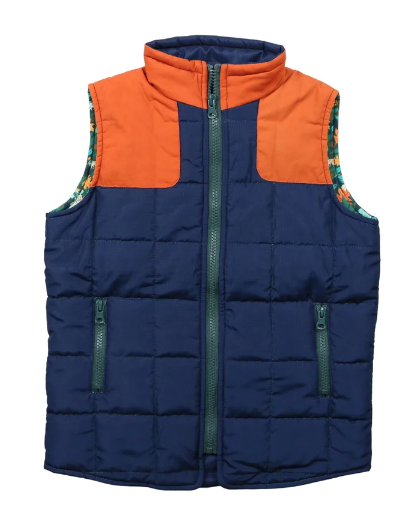 Navy And Orange Vest