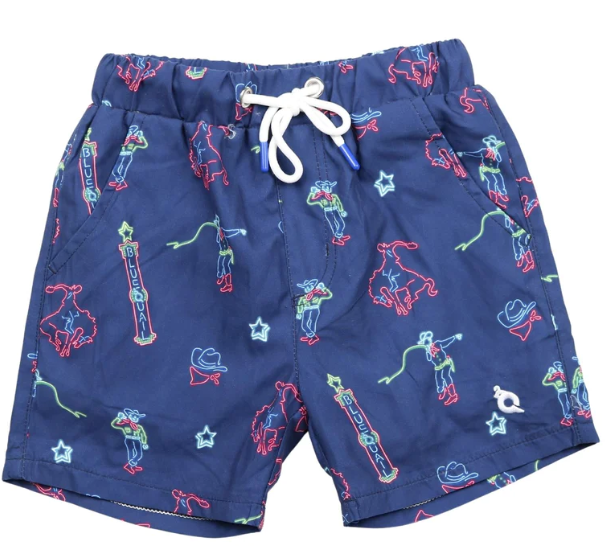 Neon Rodeo Swim Trunks