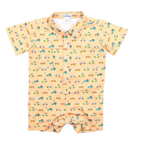 Load image into Gallery viewer, Road Trip Short Sleeve Romper

