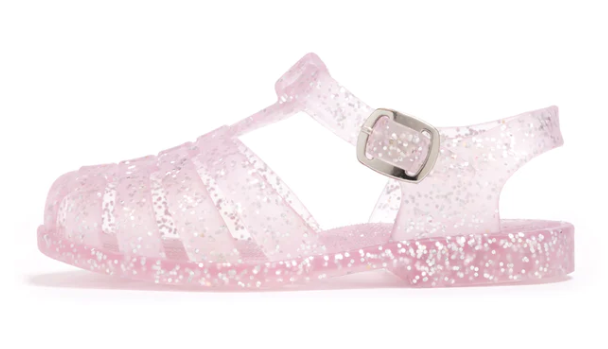 Tulsa Pink Glitter Jelly Sandals