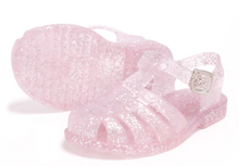 Load image into Gallery viewer, Tulsa Pink Glitter Jelly Sandals
