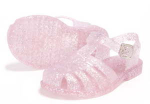 Tulsa Pink Glitter Jelly Sandals