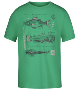 Technical Fish Tee Shirt - Vapor Green