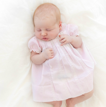 Load image into Gallery viewer, Pink Lace Inlay Pleated Dress
