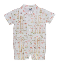 Load image into Gallery viewer, Bird Dog Guayabera Romper
