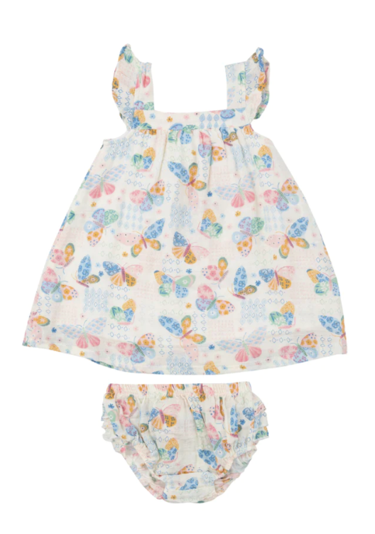 Butterfly Patch Sundress & Bloomer