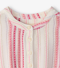 Load image into Gallery viewer, Ribbon Stripe Smocked Waist Dress
