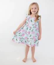 Load image into Gallery viewer, Hydrangeas Picot Trim Edged Dress &amp; Bloomer
