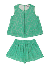 Load image into Gallery viewer, Frida Two Piece Set - Green Eyelet

