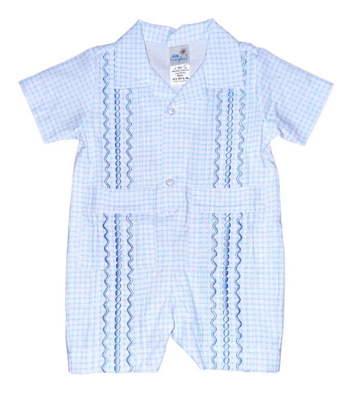 Claire Guayabera Romper