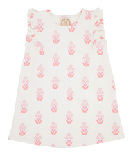 Load image into Gallery viewer, Ruehling Ruffle Dress - Happy Harbour Island Handblock Floral
