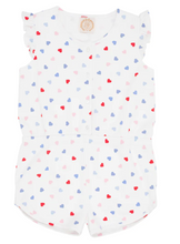 Load image into Gallery viewer, Marion Rose Romper - Happy Hearts
