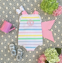 Load image into Gallery viewer, Sisi Sunsuit - Wellington Wiggle Stripe
