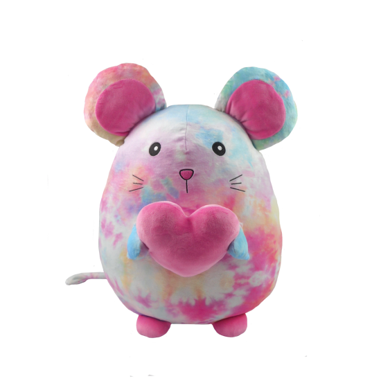 Cotton Candy Heart Tie Dye Mouse