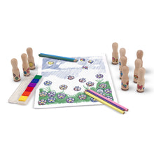 Load image into Gallery viewer, Wooden Stamp Set - Deluxe Happy Handles
