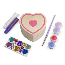 Load image into Gallery viewer, Decorate Your Own Wooden Heart Chest
