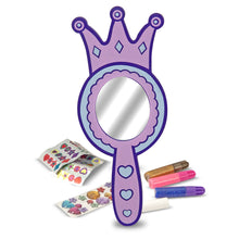 Load image into Gallery viewer, Decorate Your Own Wooden Princess Mirror
