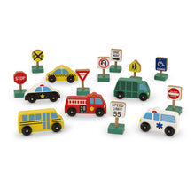 Load image into Gallery viewer, Wooden Vehicles &amp; Traffic Signs
