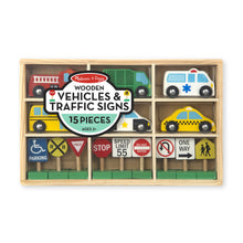 Load image into Gallery viewer, Wooden Vehicles &amp; Traffic Signs
