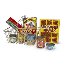 Load image into Gallery viewer, Let's Play House! Grocery Basket with Play Food

