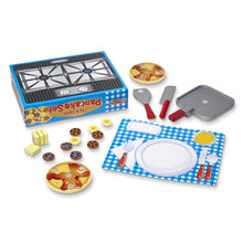 Load image into Gallery viewer, Flip &amp; Serve Pancake Set - Wooden Play Food

