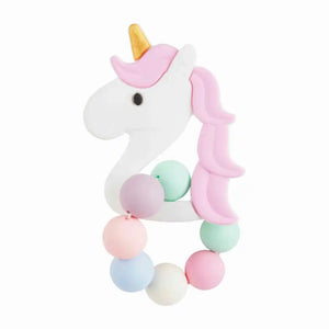 Pink Unicorn Silicone Teether