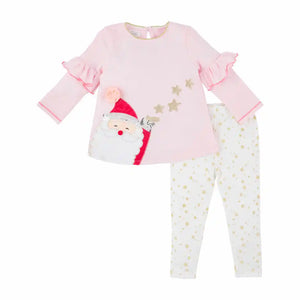 Pink Santa Tunic And Leggings