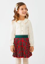 Load image into Gallery viewer, Red Plaid Pleated Skirt
