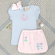 Load image into Gallery viewer, Susanne Skirt - Golf Cart Applique Palm Beach Pink
