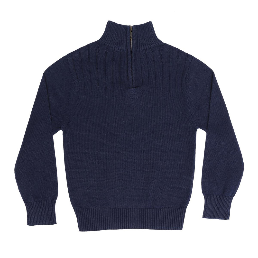 Quarter Zip Sweater - Navy