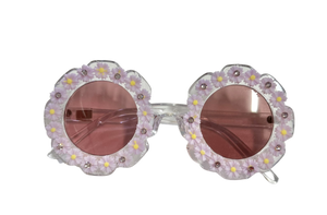 Crystalized Daisy Flower Sunglasses