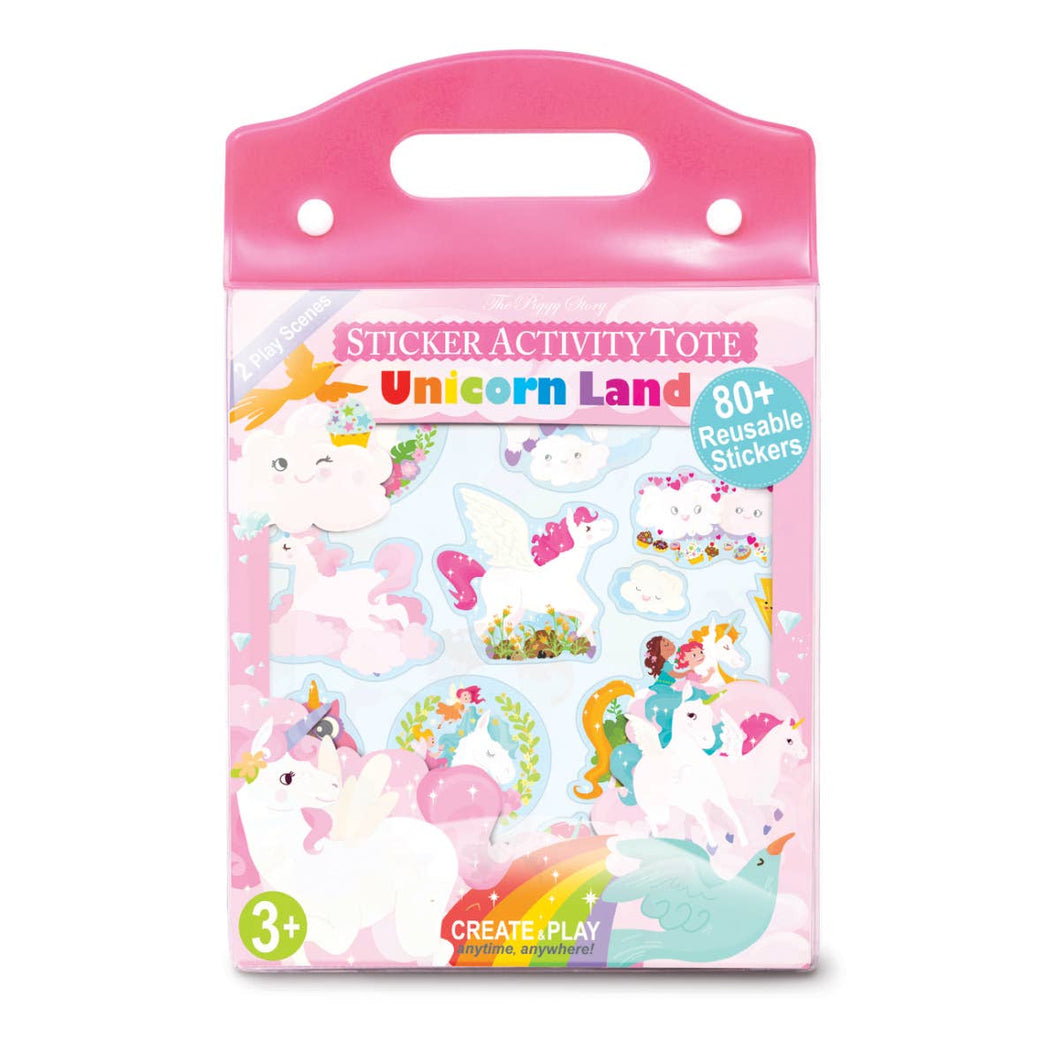 Sticker Activity Tote For Girls - Assorted