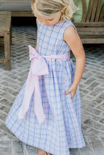 Load image into Gallery viewer, Blythe Pink Check Seersucker Empire Dress
