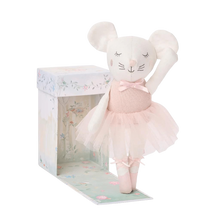 Load image into Gallery viewer, Mia The Mouse Ballerina Linen Toy
