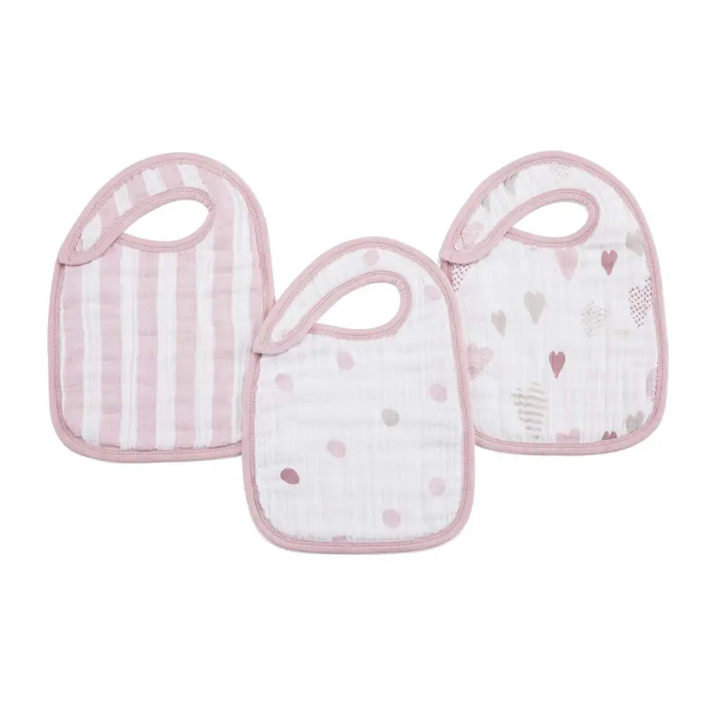 Classic Snap Bibs 3-Pack - Heartbreaker