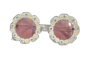 Crystalized Daisy Flower Sunglasses