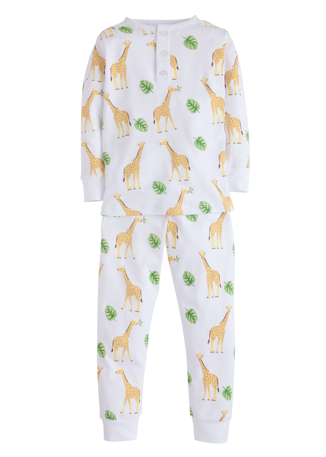 Treetop Giraffe Printed Pajamas
