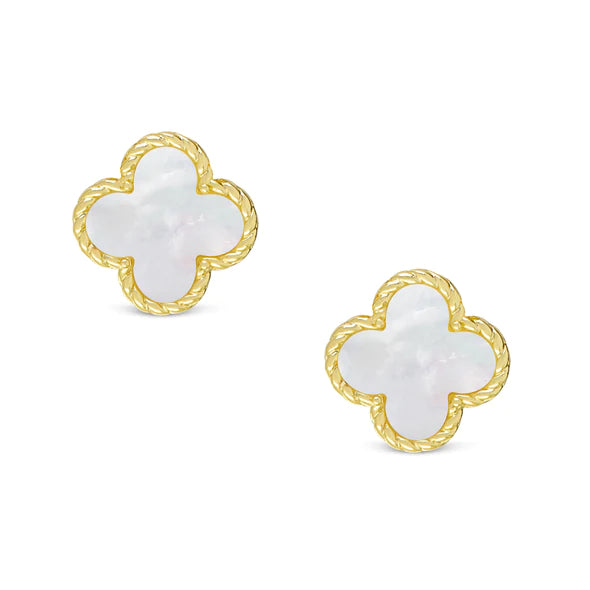 ₊˚⊹♡ maravilla earring | clover pearl earring ₊˚⊹♡ – ParuParo Art Studio
