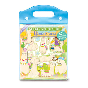 Sticker Activity Tote For Girls - Assorted