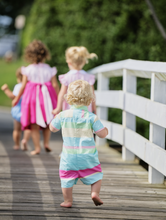 Load image into Gallery viewer, Aqua Stripe Carter Jon Jon
