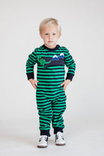 Load image into Gallery viewer, Stripe Knit Longall With Dinosaur
