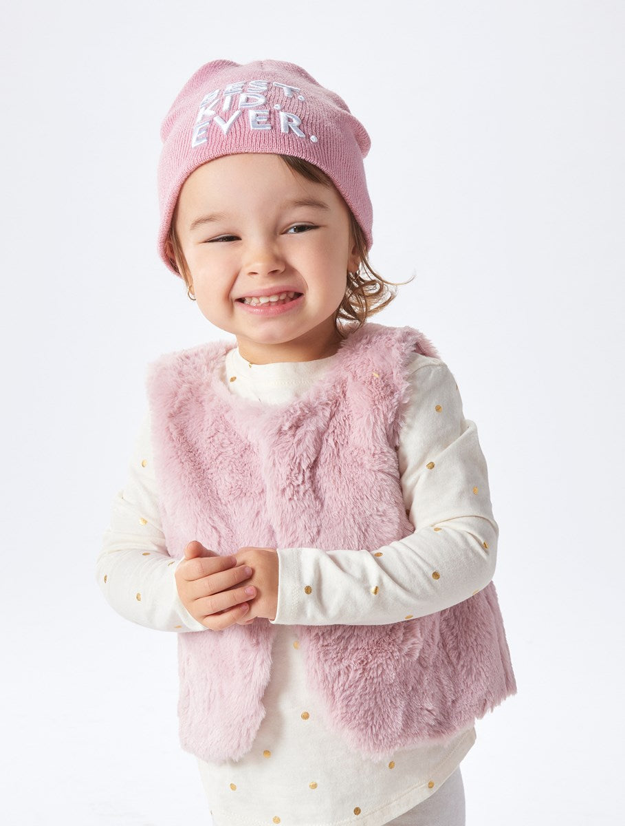 Pink hotsell fuzzy vest