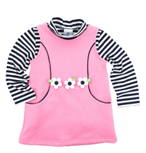 Load image into Gallery viewer, Pink Knit Jumper With Flowers
